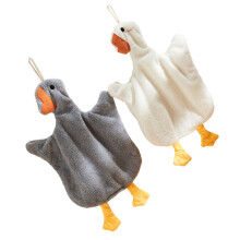 Soft Corals Fleece Hand Towel Cleaning Cloth with Lanyard for