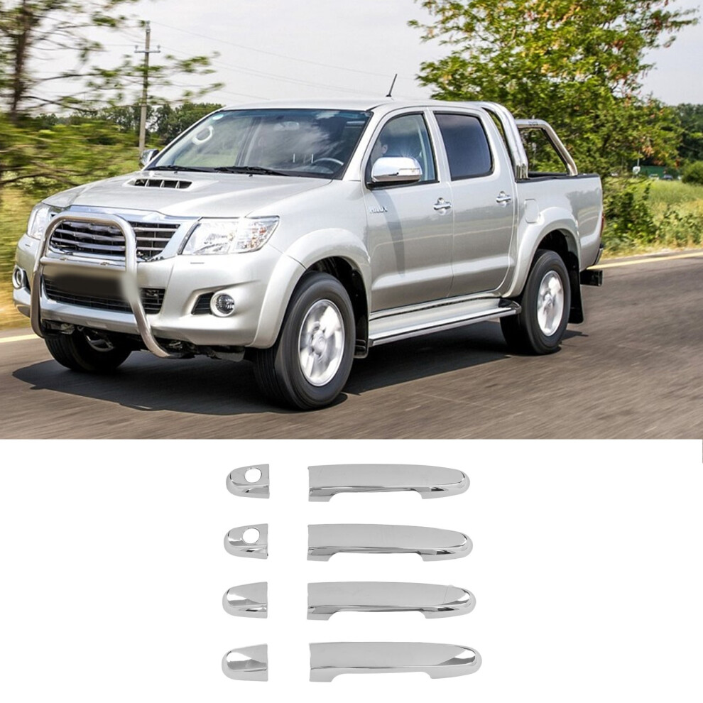8Pcs Chrome Side Door Handle Cover For Hilux Vigo 2005-2014 6921375216558
