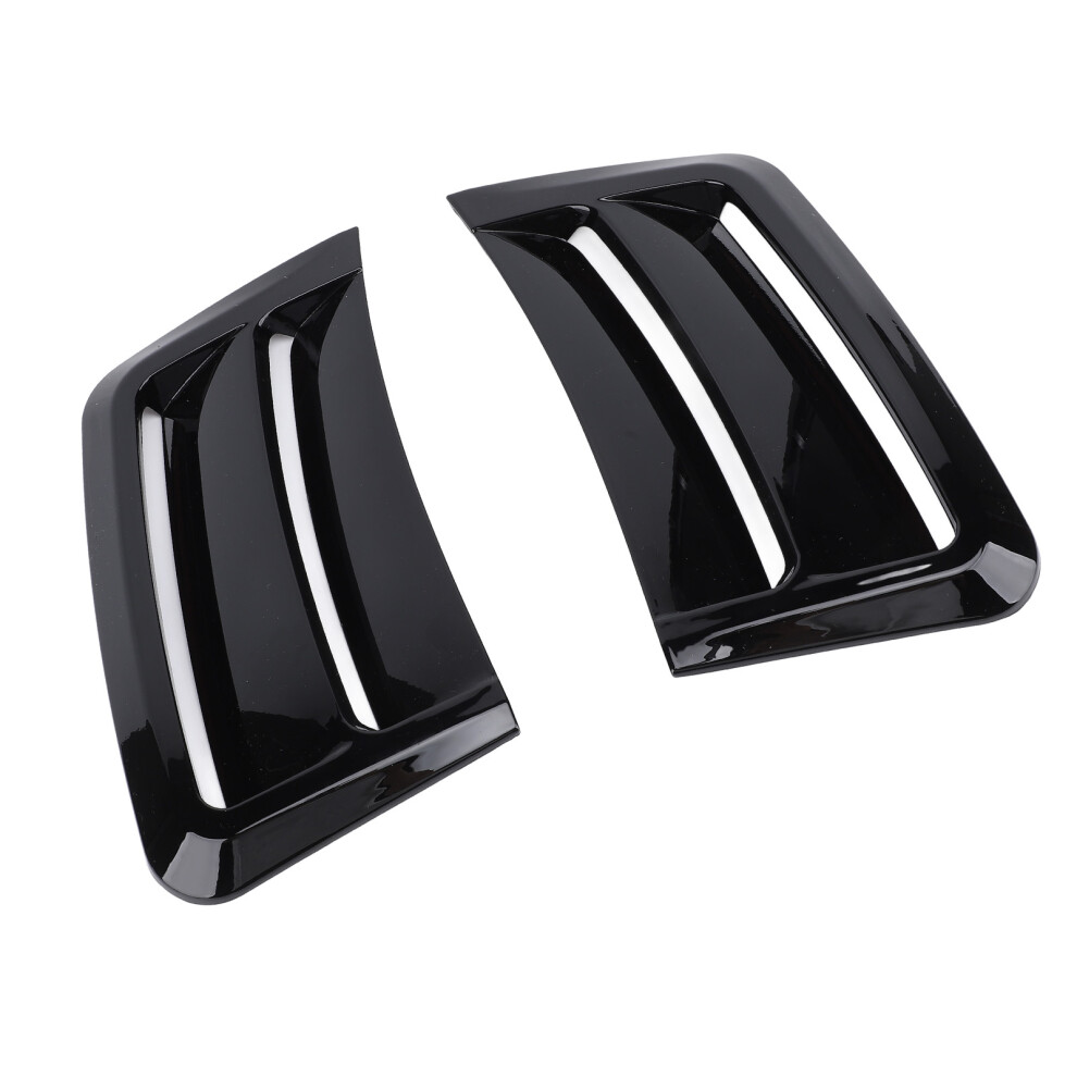 Glossy Front Bumper Vent Trim Pair For C-Class W204 S204 C63 Pre-Facelift Black 5001378554657