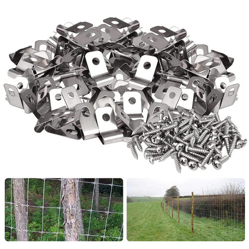 Zaundrahtklemmen mit Schrauben - Edelstahl 304