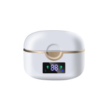 Kabellose Bluetooth 5.0-Kopfhörer mit zwei dynamischen Lautsprechern White