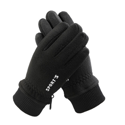 Warme Winterhandschuhe mit Touch - Skihandschuhe Black M