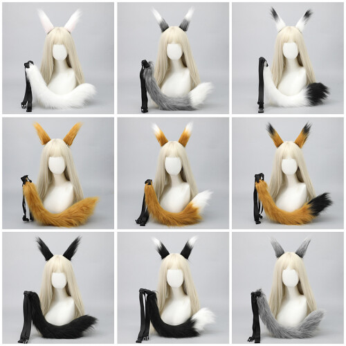 Plyš Fox Tail, plyšový Cosplay doplnok Fox Tail Camel 1