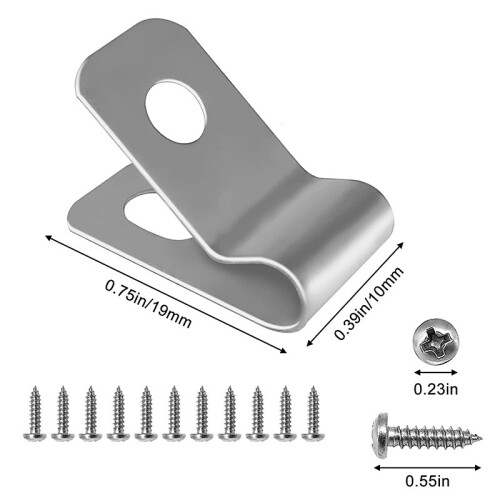 Zaundrahtklemmen mit Schrauben - Edelstahl 304 1