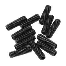 12 piezas de tornillos para puente de guitarra eléctrica, 3,1 mm, negro