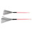 2PCS Double Headed Maple Drum Brush, Pink, Percussion, Portable 1