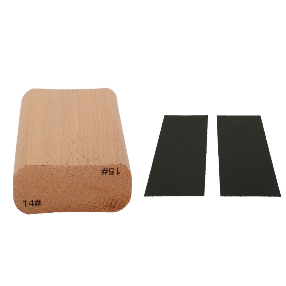 Wood Radius Sanding Block For Guitar Fretboard 14 In X 15 In Maple Grain 7901374189007
