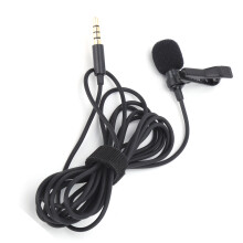 Mini Portable Wired Lavalier Microphone Clip On Lapel Lav Mic for Broadcasting
