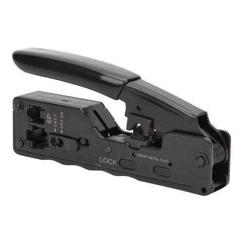 Wire Stripper Modular Crimp Tool Ethernet Network Cable Crimper RJ45 Pass Through Wire Cutter Compact Crimper With Rugged Design And Safety Features 2