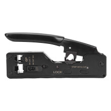 Wire Stripper Modular Crimp Tool Ethernet Network Cable Crimper RJ45 Pass Through Wire Cutter Compact Crimper With Rugged Design And Safety Features