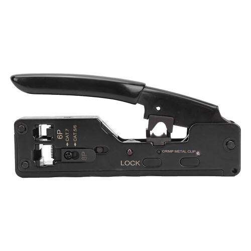 Wire Stripper Modular Crimp Tool Ethernet Network Cable Crimper RJ45 Pass Through Wire Cutter Compact Crimper With Rugged Design And Safety Features