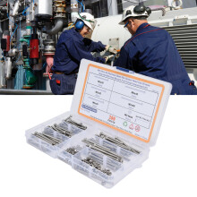 200 Stück Sechskantmuttern- und Schrauben-Set M3x30-50 Edelstahl & Kohlenstoffstahl