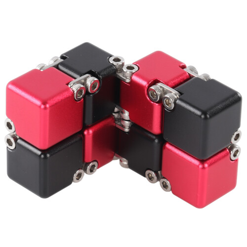 Παιχνίδι Fidget με κράμα αλουμινίου Infinity Cube, ομαλή περιστροφή, για ανακούφιση από το 2
