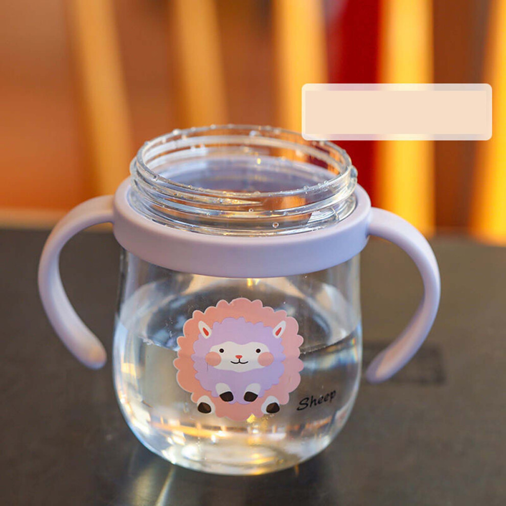 Leakproof Toddler Baby Straw Cup 250Ml, 16Cm, Plastic Purple