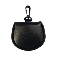 Waterproof Ball Cleaner Pocket Washer Bag with Clip, Black, Compact Design for Easy Carrying and Effective Cleaning