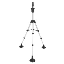 Supporto per testa manichino in alluminio regolabile con base antiscivolo, altezza 62 cm