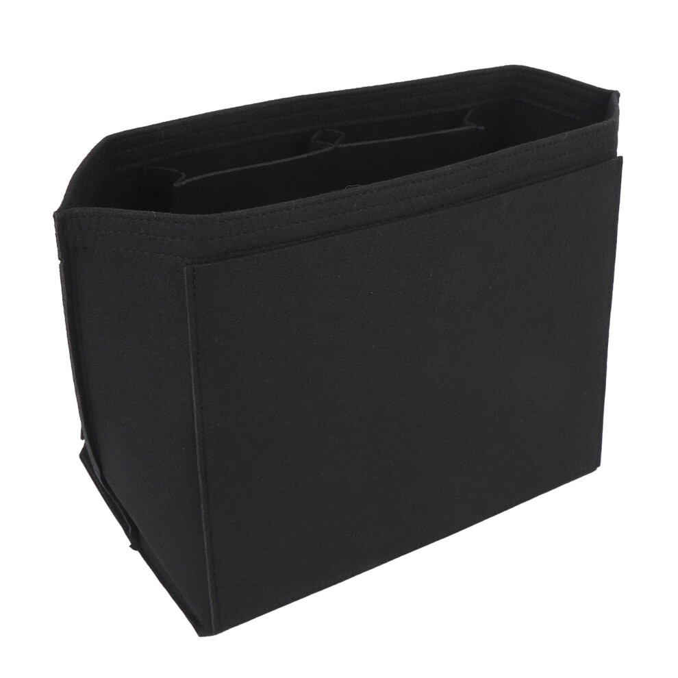 Black Large Capacity Felt Purse Organizer Insert For Handbags,