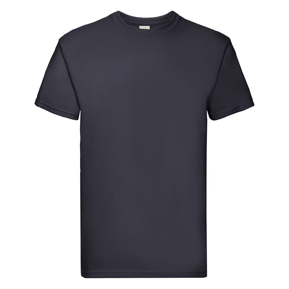Fruit Of The Loom (2Xl, Deep Navy) Mens Super Premium Short Sleeve Crew Neck T-Shirt Blue,Multicoloured