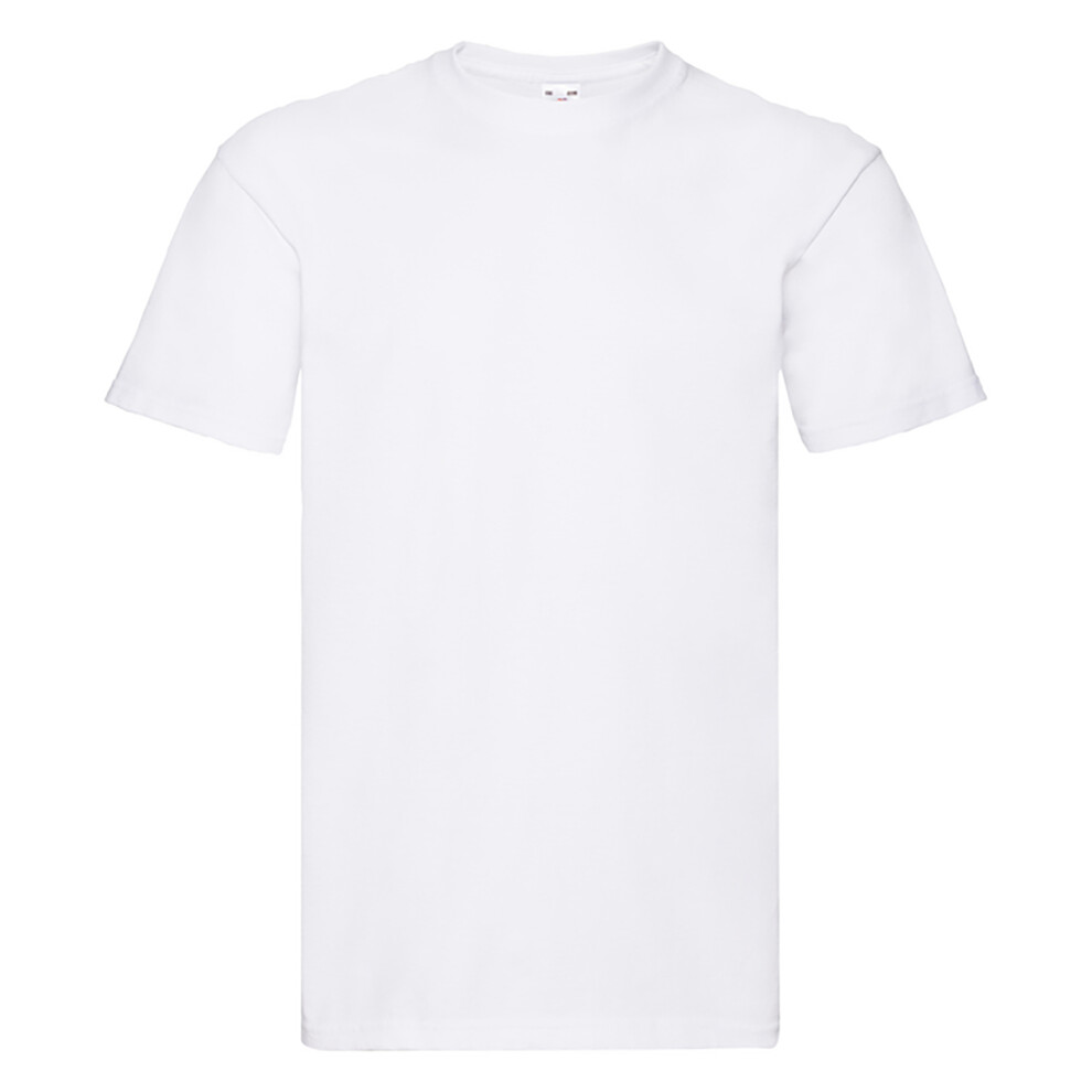 Fruit Of The Loom (2Xl, ) Mens Super Premium Short Sleeve Crew Neck T-Shirt White