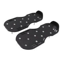 Chaussures d'aérateur de pelouse en acier et plastique, piquet de sol, scarificateur de jardin, dimensions 29,5 x 13 cm