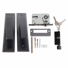 Tirador empotrado para puerta corredera, resistente a la corrosión, accesorios para puertas, herrajes de acero inoxidable, manija moderna para
