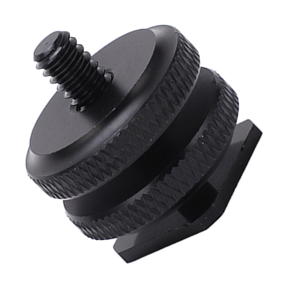 Dual Nuts Cold Shoe Mount Adapter For Camera Tripod & Flash Mount 5001375392566