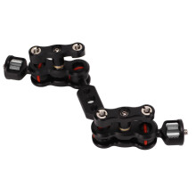 Bras de caméra articulé en aluminium de 5 pouces avec montage 1/4 po et 3/8 po