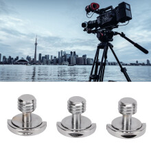 Set of 3 3/8in Thread Camera Screws for Quick Release Plate Mounting on Stands
