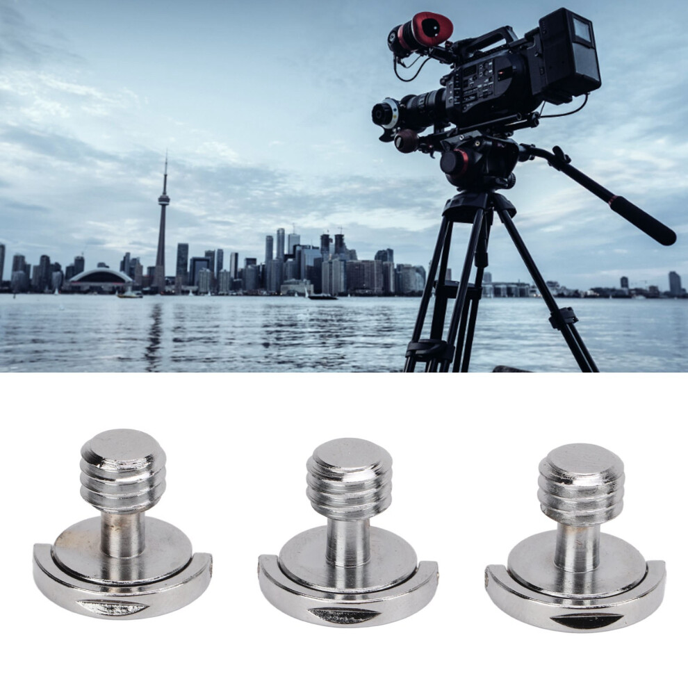 Set Of 3 3/8In Thread Camera Screws For Quick Release Plate Mounting On Stands Light 6911375261528