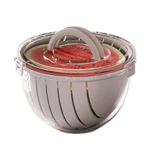 Space Saving Watermelon Chopping Basket Plastic-Gray 1