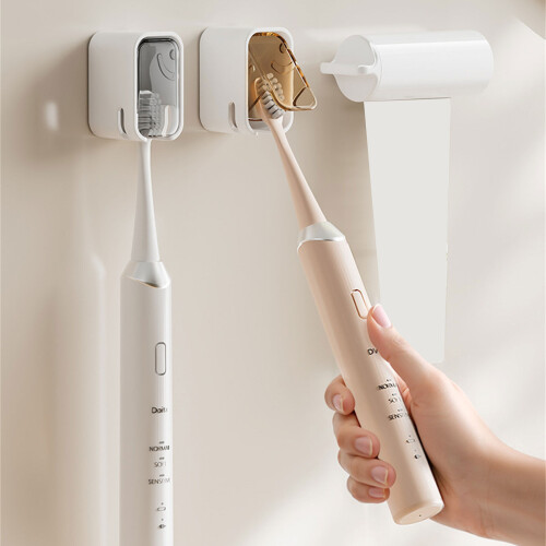 Support mural adhésif pour brosse à dents, rangement-Thé coloré 2