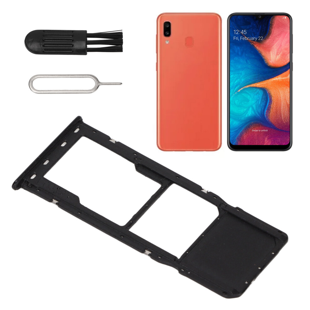 Sim Card Tray Set For Galaxy A20, Plastic Eject Pin & Storage Slot 7621374534521
