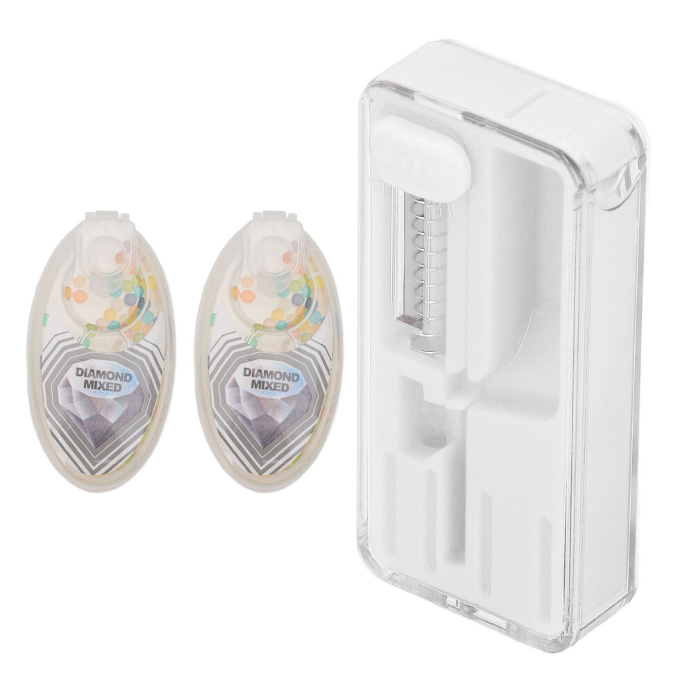 White Cigarette Burst Capsule Box Abs One Hand Operation (80X38x12mm)