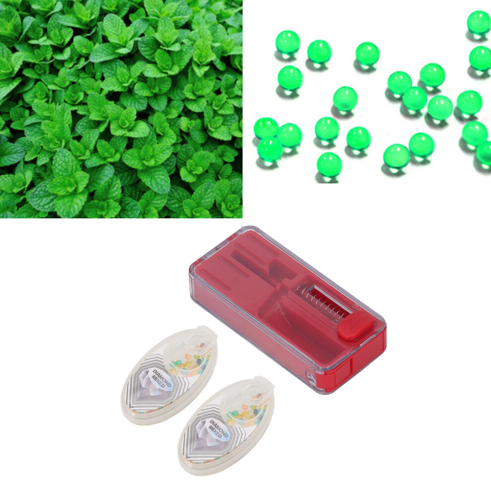 Red Cigarette Flavor Bead Capsule Box Abs One-Hand Operation 80X38x12mm