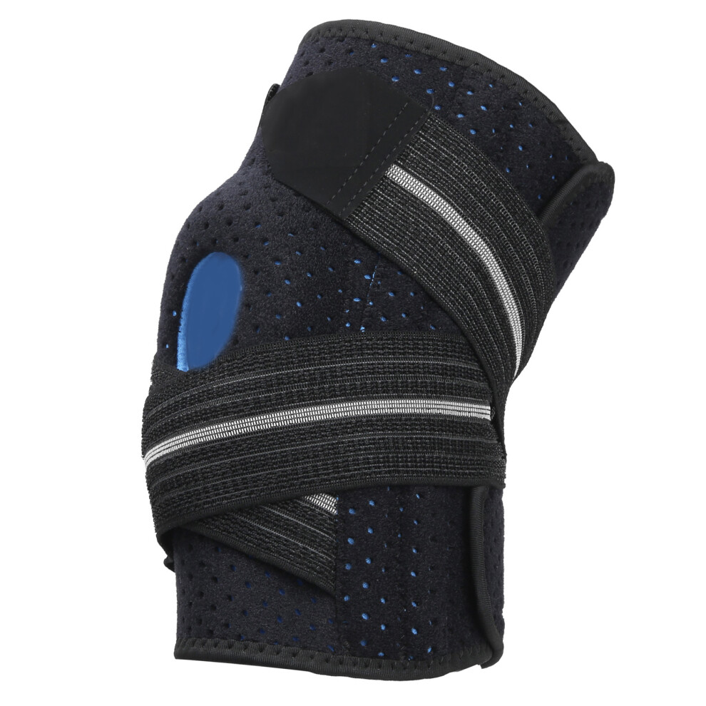 Adjustable Knee Support with Side Stabilizers, Breathable Non-Slip Knee Wrap, Ideal for Running, Jogging, Gym, Weightlifting, Basketball, Volleyball,
