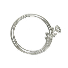 Kreisförmige Stanzformen mit Blumenmotiv, Karbonstahl, gestanzte