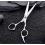 Tesoura de corte de cabelo com lâmina lisa e afiada, 15 cm (6 polegadas), com lâmina convexa e micro-serrilhas de precisão, para cortes fáceis e 3