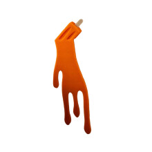 Eiscreme-Tropfen-Lesezeichen aus Silikon, rutschfest,-Orange