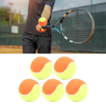 5 Stück 6 cm Elastische Gummibälle für Tennis & Squash – Sport & Spiel Orange