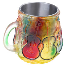 Creative Guitar Art Mug Glass Musical Coffee Cup Unique Gift For