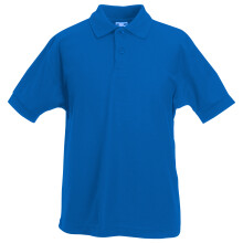 (3-4, Royal) Fruit Of The Loom Childrens/Kids Unisex 65/35 Pique Polo Shirt (Pack of 2)