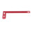 Lightweight Red Aluminum Alloy Carpenter Square, Right Angle Framing Ruler 7