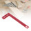 Lightweight Red Aluminum Alloy Carpenter Square, Right Angle Framing Ruler 16