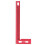 Lightweight Red Aluminum Alloy Carpenter Square, Right Angle Framing Ruler 2
