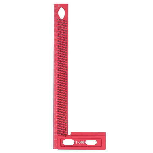 Lightweight Red Aluminum Alloy Carpenter Square, Right Angle Framing Ruler 1