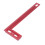 Lightweight Red Aluminum Alloy Carpenter Square, Right Angle Framing Ruler 8