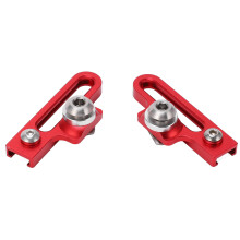 2Pcs Aluminum Alloy Brake Pad Extender for C Calipers, 10mm. Red
