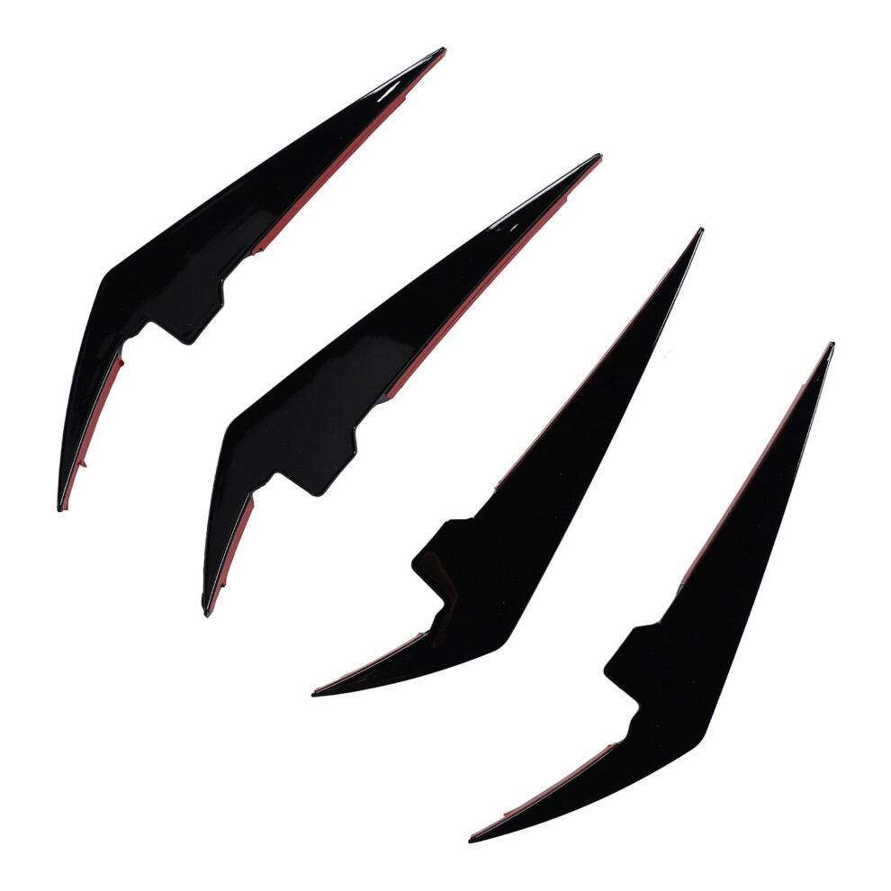 4Pcs Glossy Abs Front Bumper Canards For G20 G21 Lci M Sport 2023+ Black 9331381257600