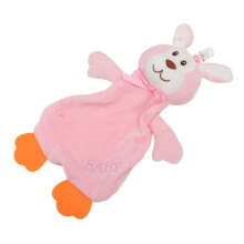 Süßer rosa Hasen Baby-Sicherheitsdecke 33 cm Weiches Komforttuch Für Kinder über 3 Monate