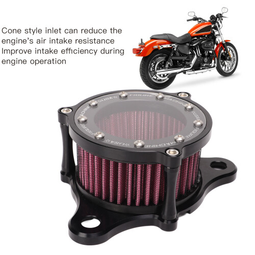 Motorcycle Intake Air Filter Cone Replacement for XL883 2004-2015 2